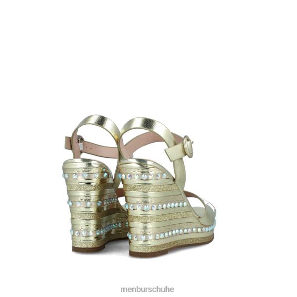Lässiger, schicker Schuh Menbur ailano Gold Frauen 2R0V0543