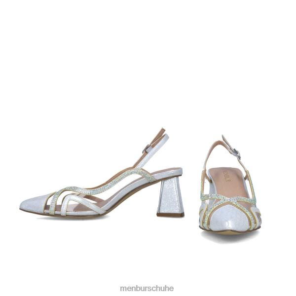 mittlere und niedrige Absätze Menbur Cepheus Silber Frauen 2R0V05570