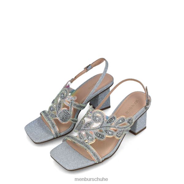 mittlere und niedrige Absätze Menbur Obsidian Silber Frauen 2R0V05649