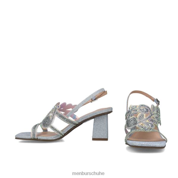 mittlere und niedrige Absätze Menbur Obsidian Silber Frauen 2R0V05649