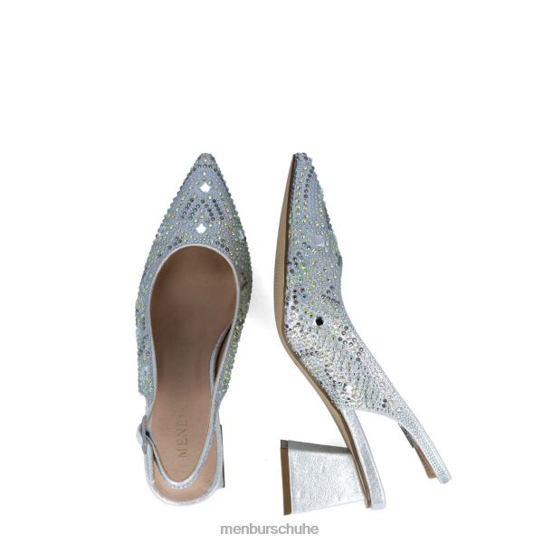 mittlere und niedrige Absätze Menbur Procyon Silber Frauen 2R0V05582