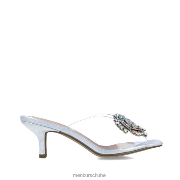 mittlere und niedrige Absätze Menbur Retikulum Silber Frauen 2R0V05536