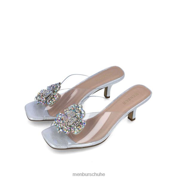 mittlere und niedrige Absätze Menbur Retikulum Silber Frauen 2R0V05536