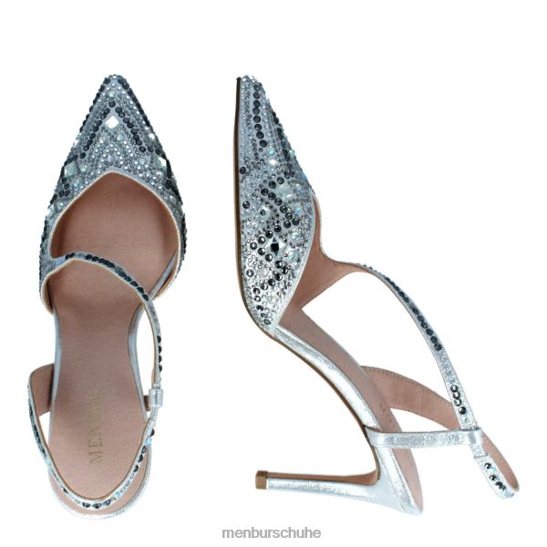 mittlere und niedrige Absätze Menbur Tarantasca Silber Frauen 2R0V05828