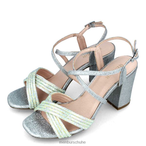 mittlere und niedrige Absätze Menbur Turiner Silber Frauen 2R0V05890