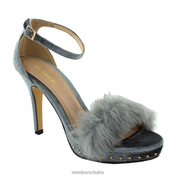 mittlere und niedrige Absätze Menbur leivi grau Frauen 2R0V01813