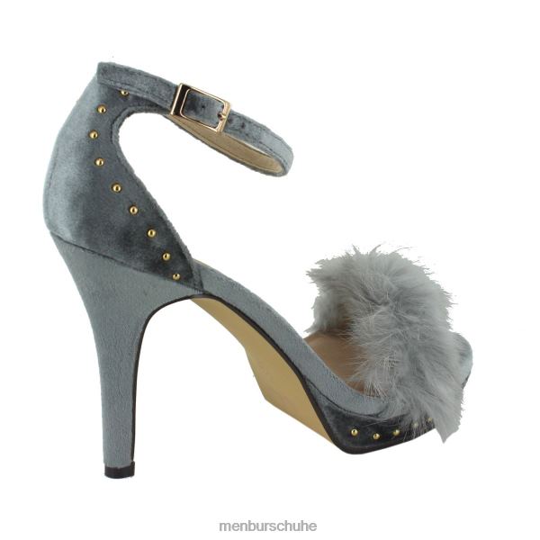 mittlere und niedrige Absätze Menbur leivi grau Frauen 2R0V01813