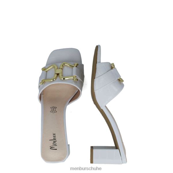 mittlere und niedrige Absätze Menbur metis Weiß Frauen 2R0V05859