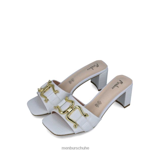 mittlere und niedrige Absätze Menbur metis Weiß Frauen 2R0V05859