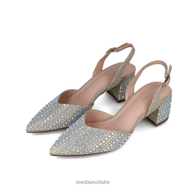 mittlere und niedrige Absätze Menbur nett Gold Frauen 2R0V05751