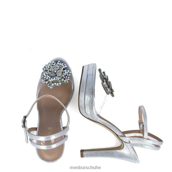 Sandalen Menbur Retikulum Silber Frauen 2R0V02776